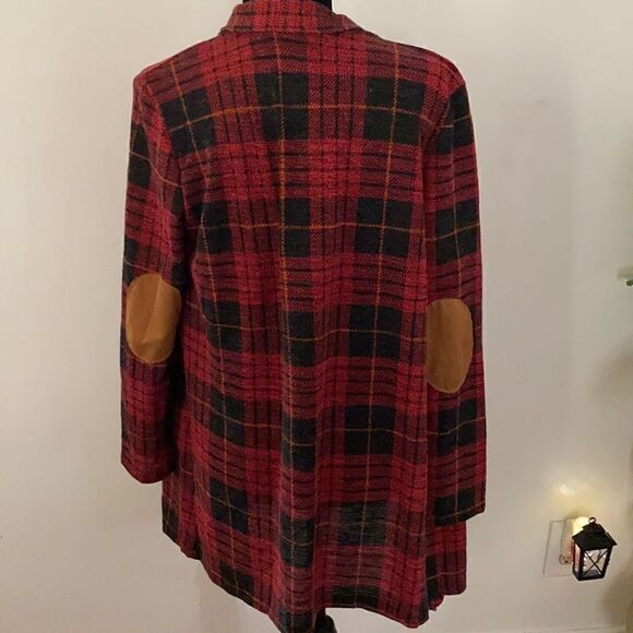 Plaid  Cardigan Sweater EUC - Picture 3 of 7